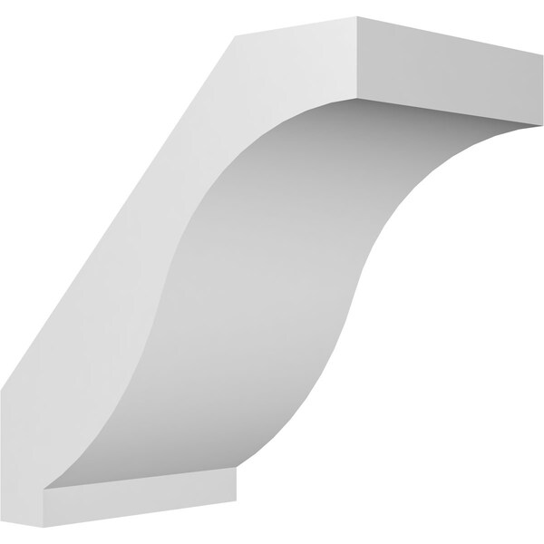 Ekena Millwork 5-in. W x 8-in. D x 8-in. H Baker Architectural Grade PVC Knee Brace BRCP05X08X08BKR - main